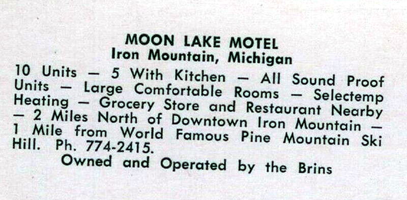 Moon Lake Motel - Vintage Postcard (newer photo)